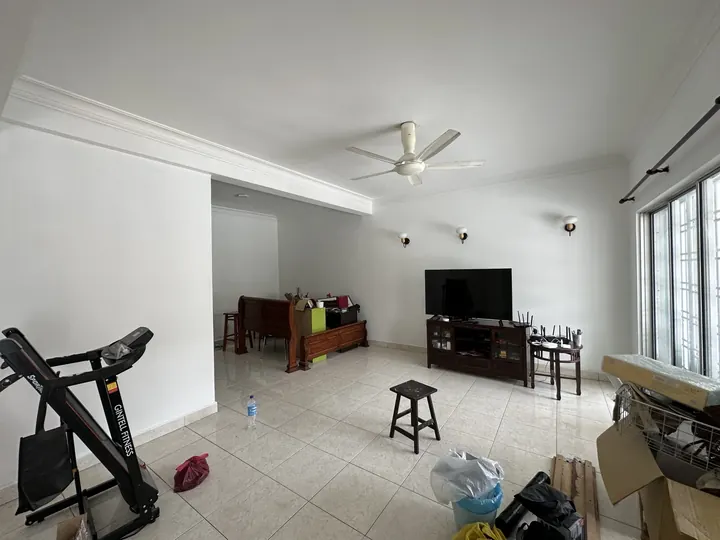 Current living and dining area